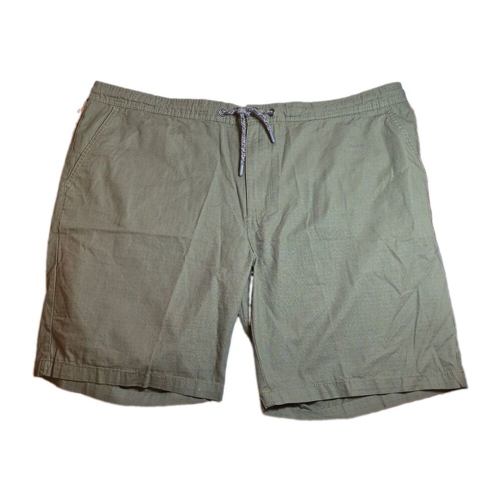 Havana Jim Men's Shorts Size 44 Olive Green 100% Cotton Drawstring Comfort